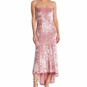 NWT Likely Winslow Pink Velvet Dress Revolve 0